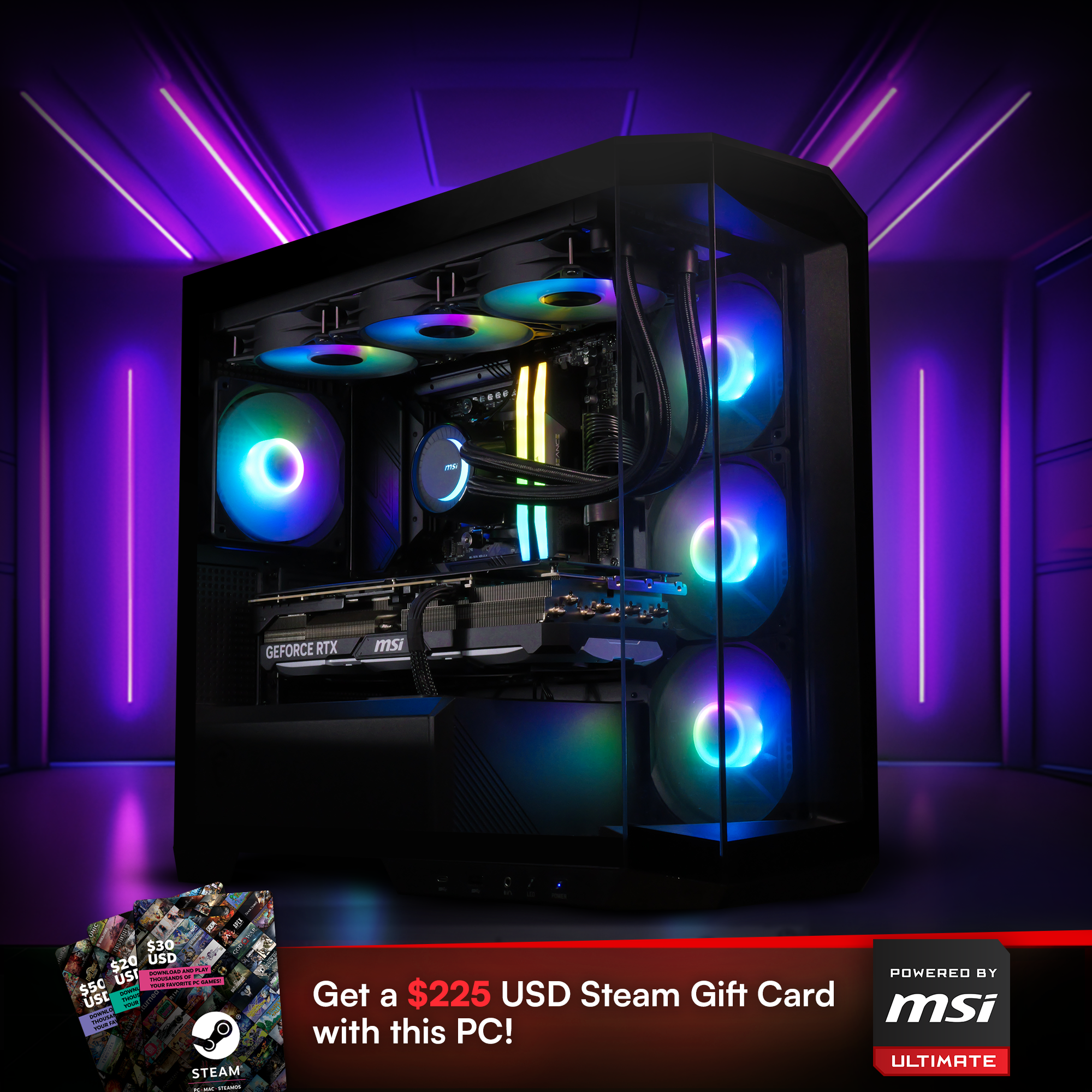 RAVEN LVL10: RTX 4090 | Ryzen 7 7800X3D - Powered by MSI Advanced